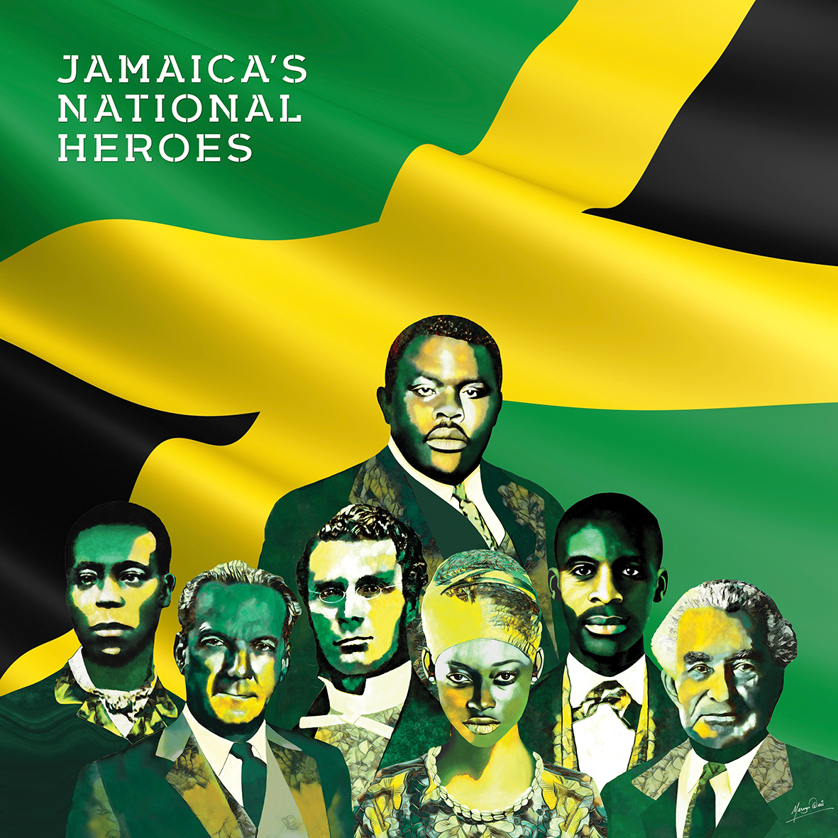 Where in Jamaica Could I Visit to See A Monument of Each Hero?